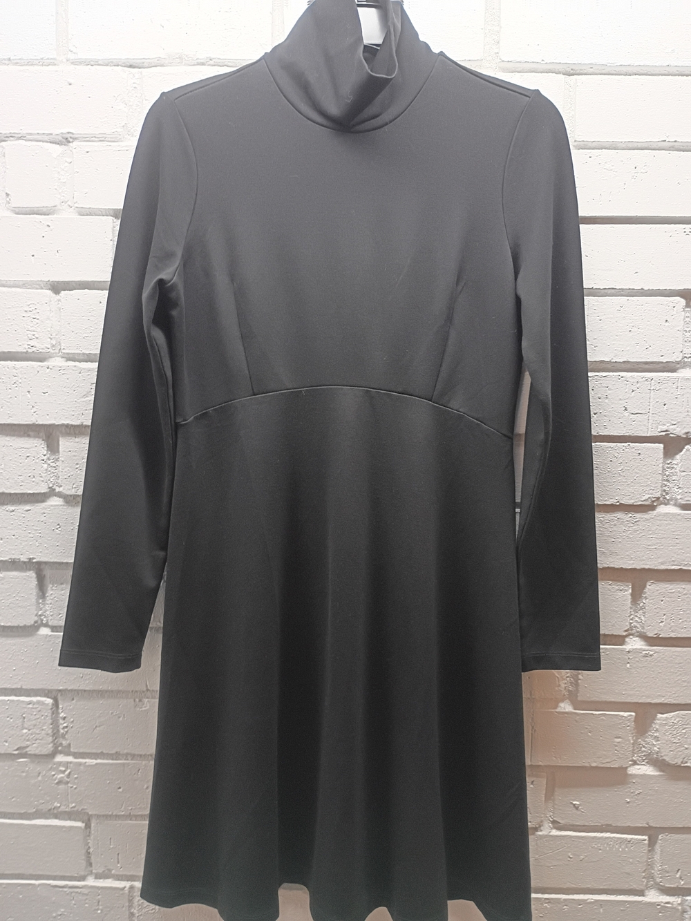 Seraphine Black Long Sleeve Turtleneck Dress